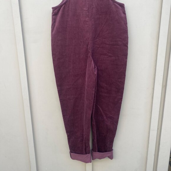 NWT Lucy & Yak Original Dungaree Bib Overalls Corduroy Dark Plum Purple - Picture 7 of 9